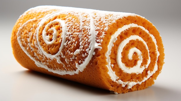 Pumpkin Cake Roll with Cream Cheese Filling