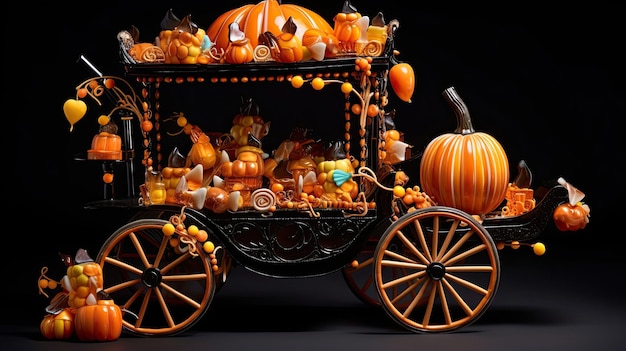 Photo pumpkin candy carriage parade