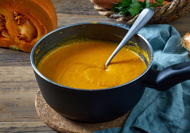 Pumpkin and carrot puree