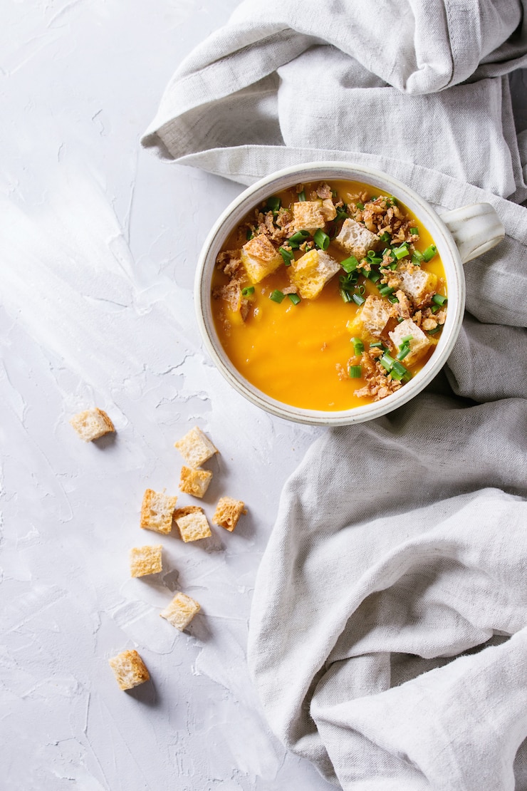 Photo pumpkin carrot soup