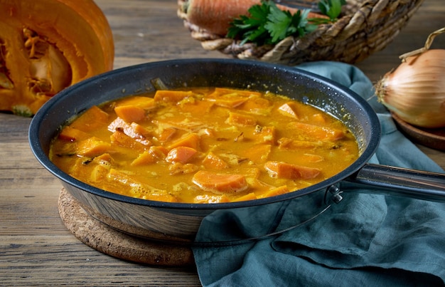 Pumpkin and carrot stew