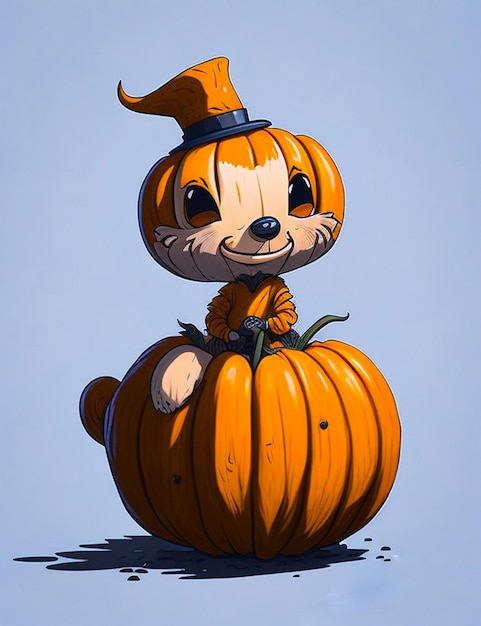 Pumpkin cartoon drawing