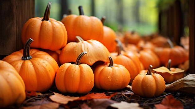 pumpkin celebration HD 8K wallpaper Stock Photographic Image