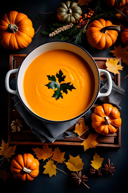 pumpkin cream soup autumn flatley low key