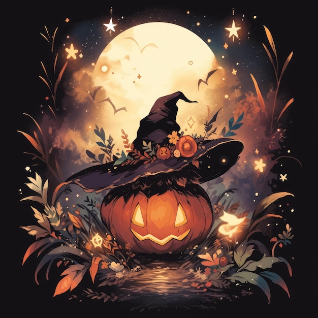 pumpkin design graphic for tshirt