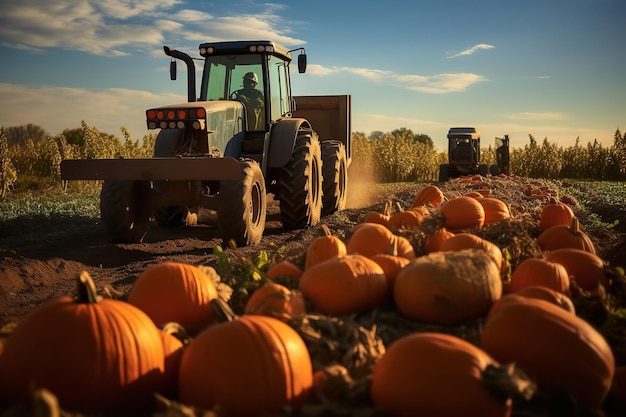 Pumpkin Farming Cultivating Falls Delight