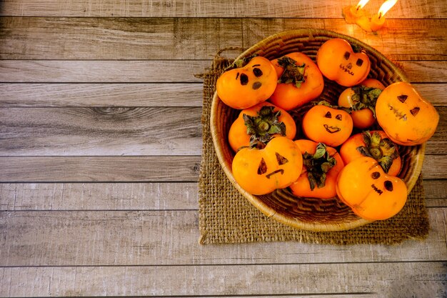 Pumpkin Ghost in a Halloween Basket