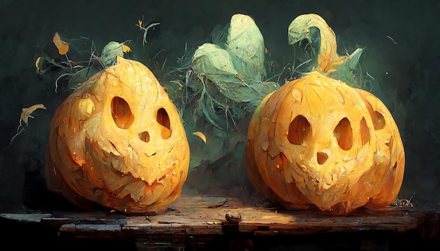 Pumpkin ghost pumpkins costume theme 3D illustration