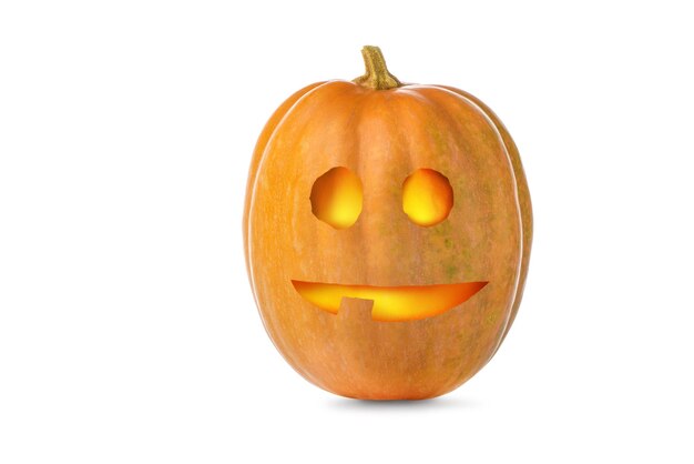 Pumpkin for Halloween isolated on a white background