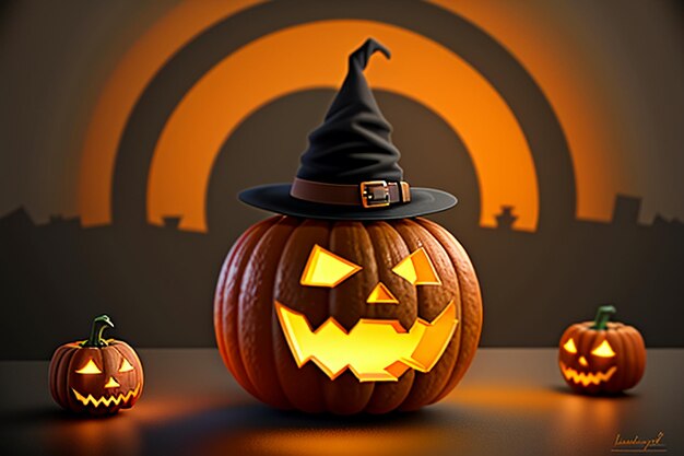 Тыквенные фонари - реквизит для костюмов для Хэллоуина Happy Halloween Background Wallpaper
