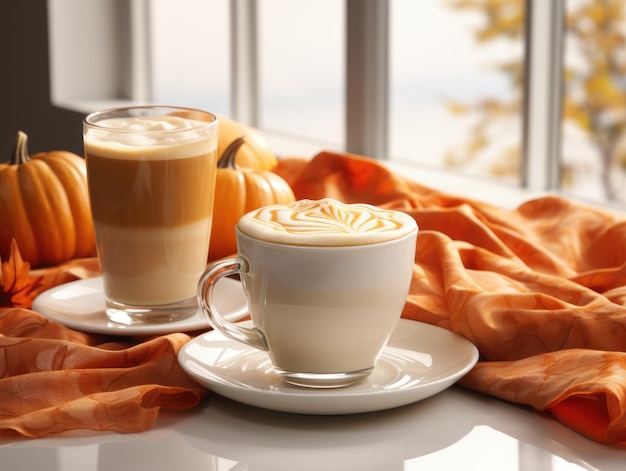 Pumpkin latte HD 8K behang