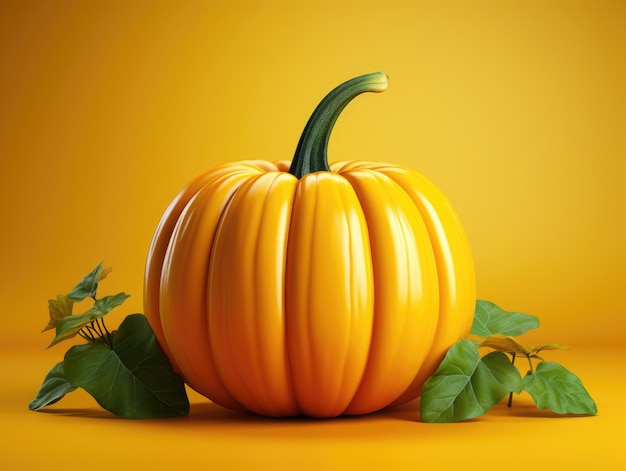 Pumpkin minimal halloween illustration an ambient occlusion 3D render by Chris LaBrooy on Colorful