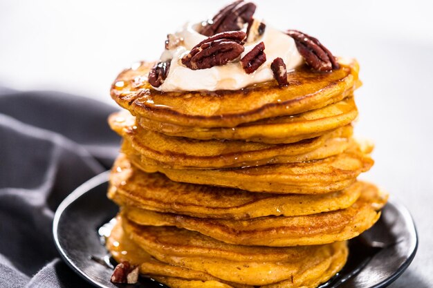 Pumpkin pancakes