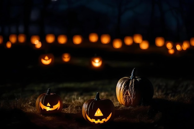 A pumpkin patch with a pumpkin in the middle with the words " scary " on it.