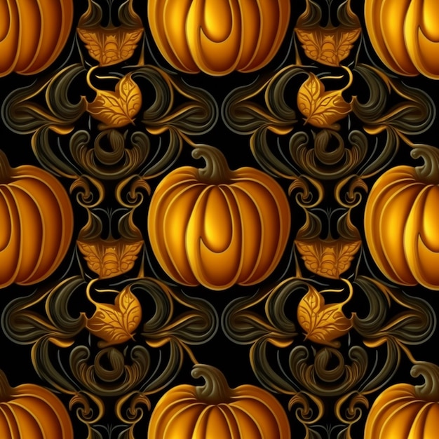 Photo pumpkin pattern