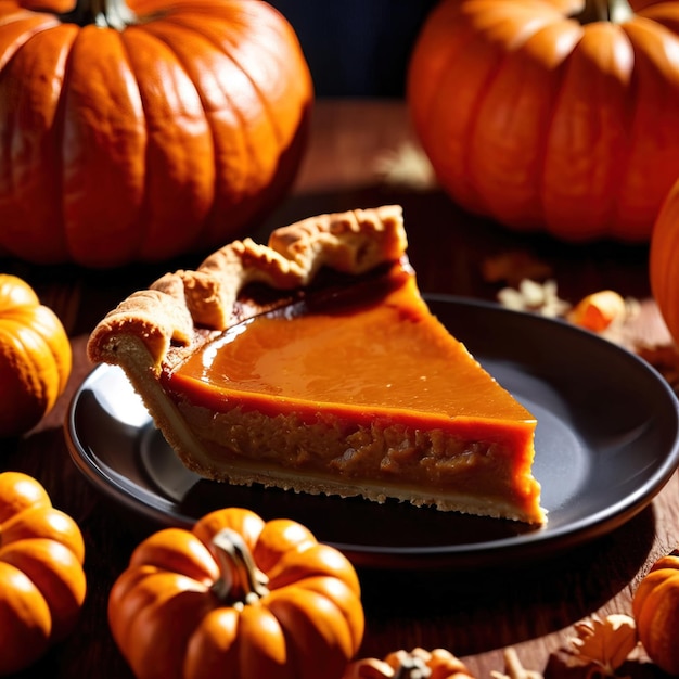 Pumpkin pie traditional dessert