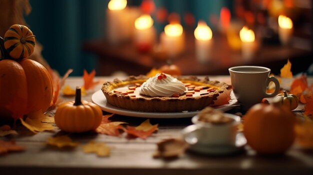 Photo pumpkin pie