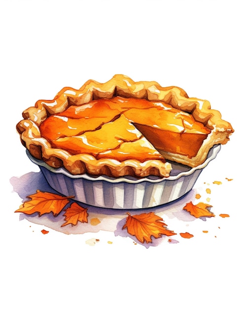 Photo pumpkin pie