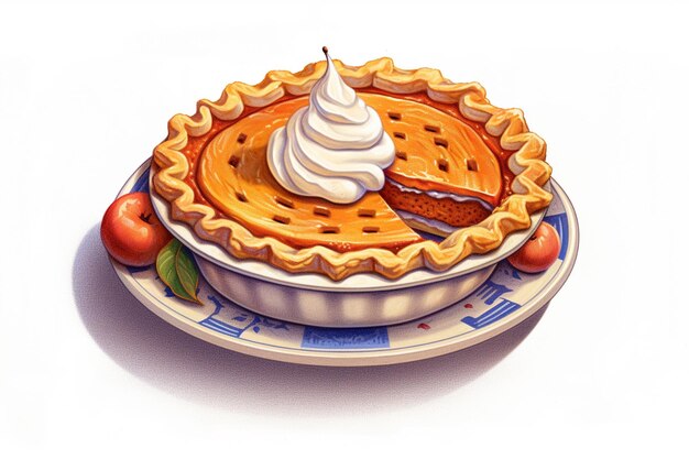 Photo pumpkin pie