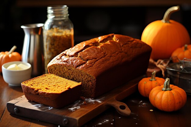 Photo pumpkin pleasure homestyle pumpkin bread