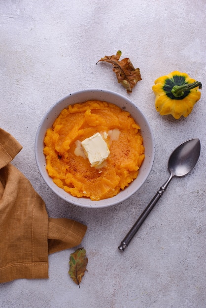 Pumpkin porridge traditional autumn dish