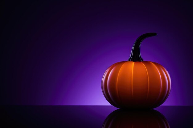 a pumpkin resting on a wooden table