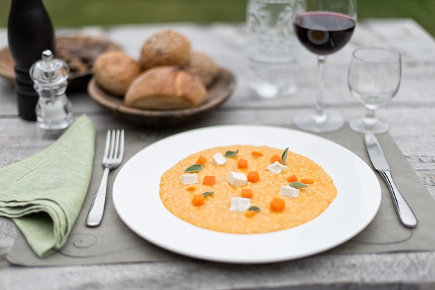 Pumpkin risotto