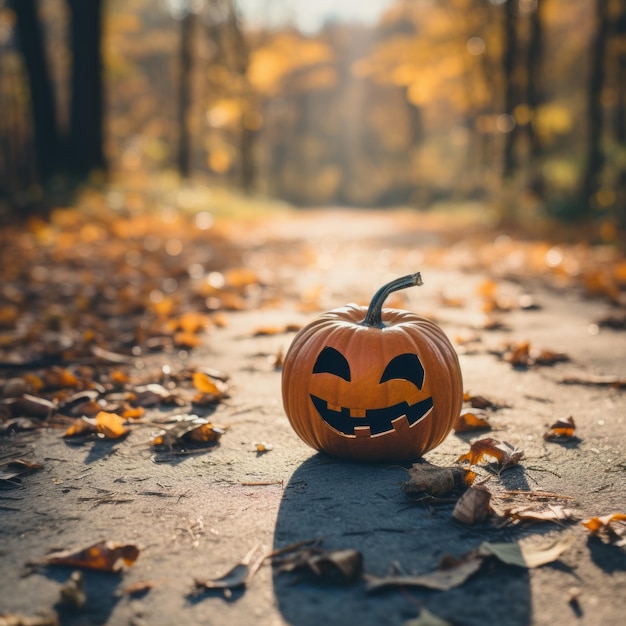 A Pumpkin Rolling Down a Hill