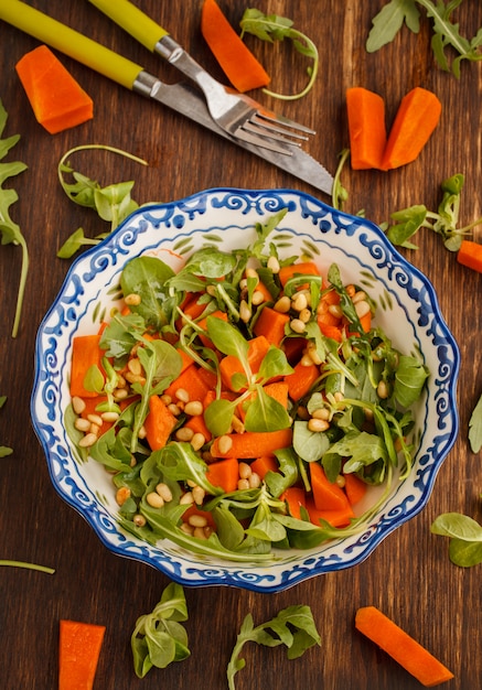 pumpkin salad with herbs 