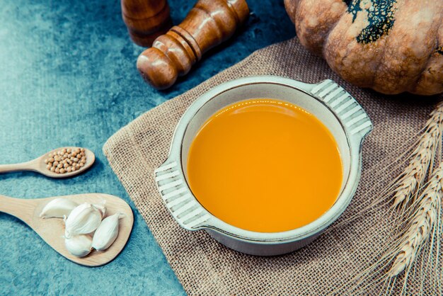 pumpkin soup for Halloween and Thanksgiving party