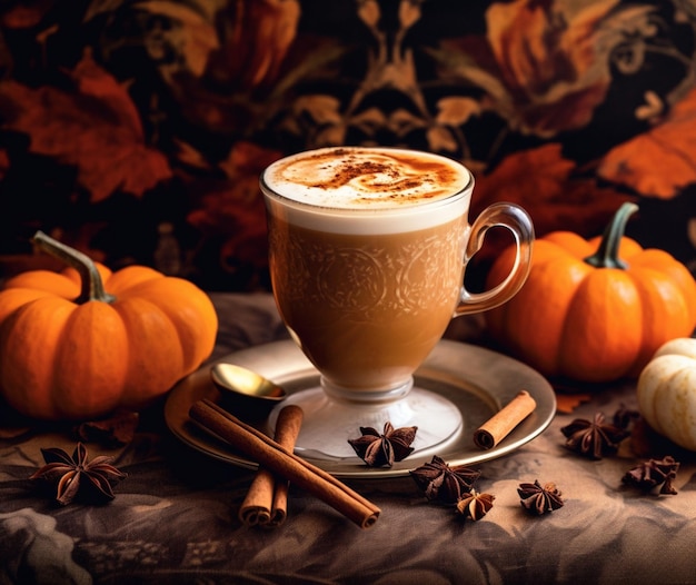 A pumpkin spice chai tea