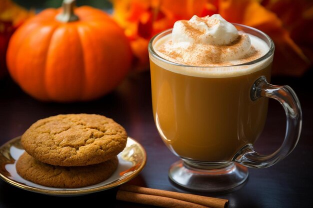 Photo pumpkin spice latte snickerdoodle dream