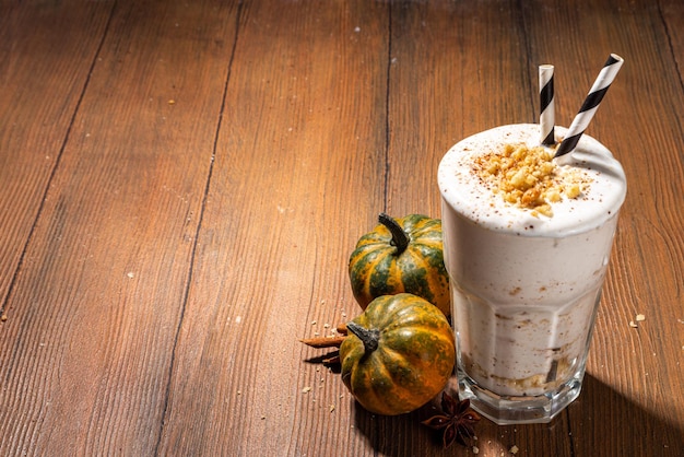 Pumpkin spice milkshake