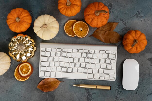 Pumpkin on table