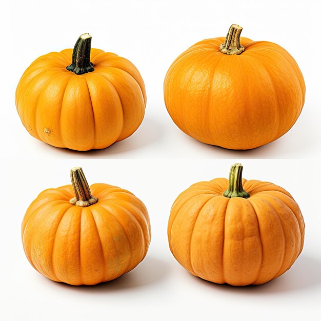 Pumpkin on white background