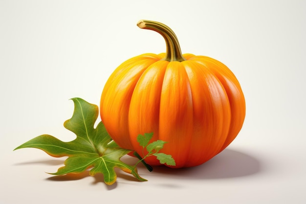 Pumpkin white isolated background