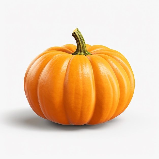 Pumpkin on White