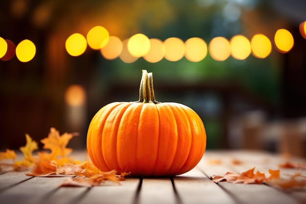 A pumpkin with a blurred background