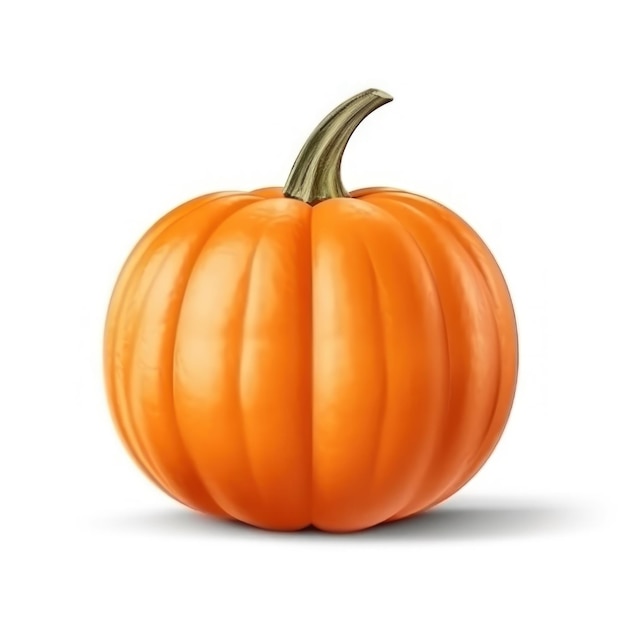 a pumpkin with a green stem and a brown stem.