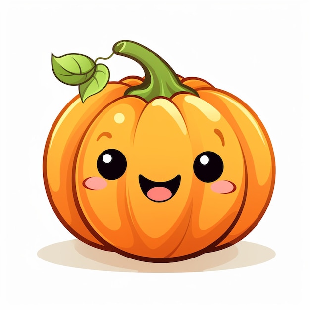 a pumpkin with a smile on it's face and a smile on it.