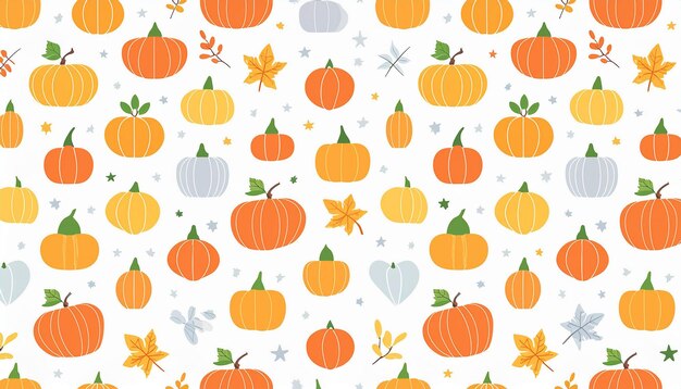 Photo pumpkins and autumn leaves on a white background