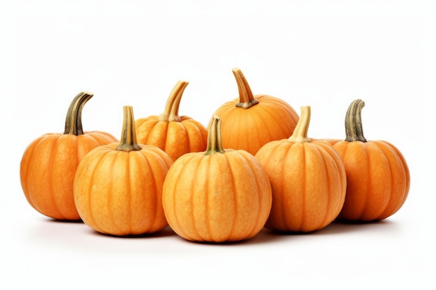 Pumpkins isolated on white background