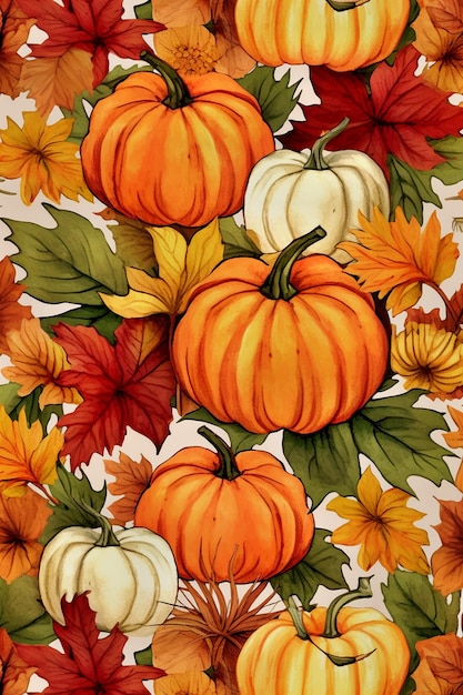 pumpkins and spices on a grey background