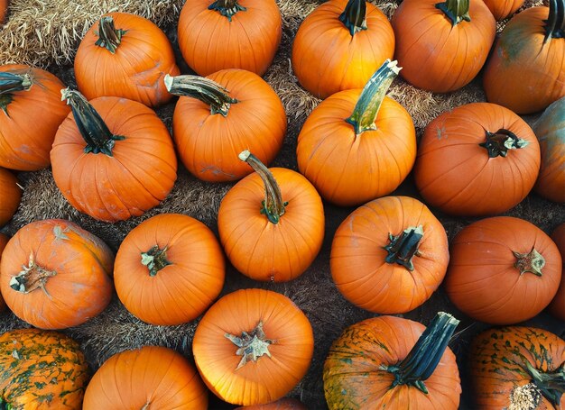 pumpkins top view