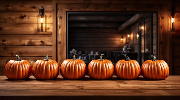 pumpkins wooden table high definitionhd photographic creative image