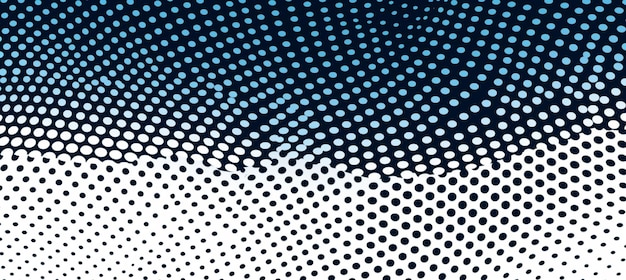 Punten halftone wit amp blauw kleurpatroon gradiënt grunge textuur achtergrond