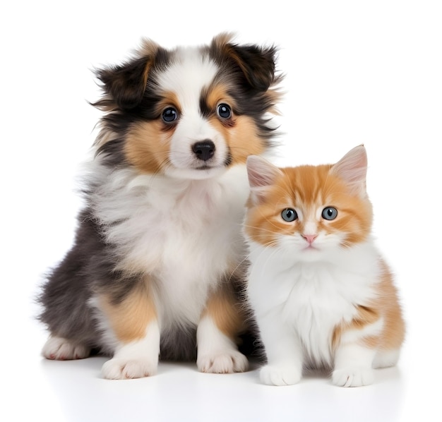 Pup en katje