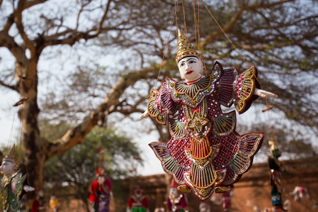 Puppet Myanmar ancient traditional culture.