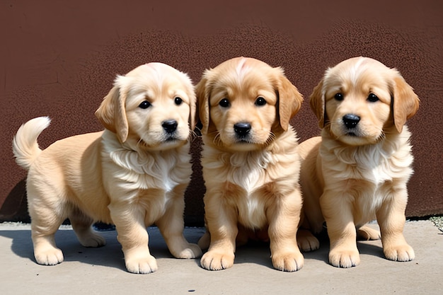 Foto cuccioli di golden retriever