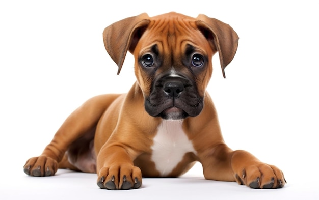 Puppy Dog on white background AI